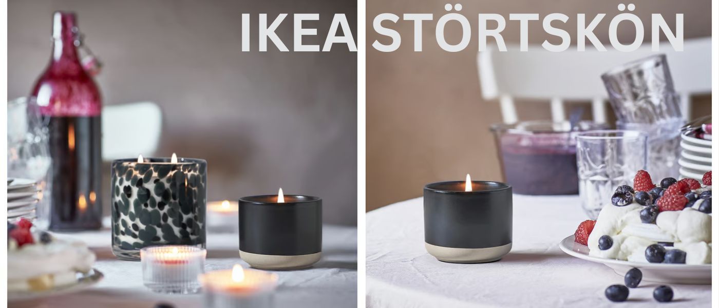 شمع معطر ایکیا مدل IKEA STORTSKON-90594313